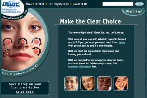 Duac acne website designed by Phil Donaldson